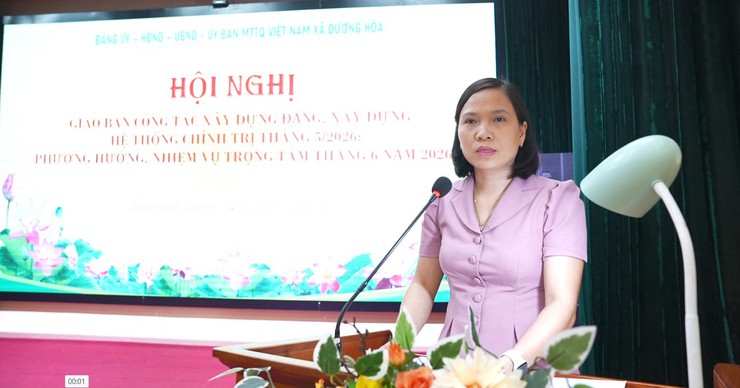 Đảng uỷ - HĐND – UBND – UB MTTQ xã giao ban công tác tháng 5, triển khai phương hướng, nhiệm vụ trọng tâm tháng 6/2026- Ảnh 6.