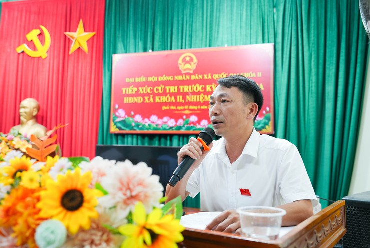Tổ đại biểu số 7 HĐND xã Quốc Oai đã có buổi tiếp xúc cử tri trước kỳ họp thứ ba (Kỳ họp thường lệ giữa năm 2026)- Ảnh 6.