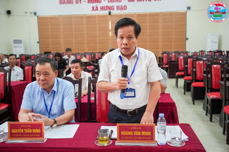 THƯỜNG TRỰC ĐẢNG ỦY XÃ HƯNG ĐẠO LÀM VIỆC VỚI THÔN 7, THÔN 8 VÀ THÔN 9- Ảnh 6.
