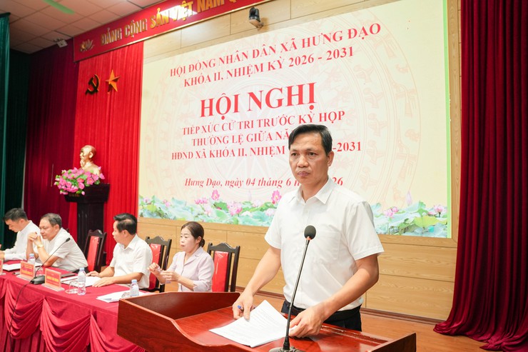 TỔ ĐẠI BIỂU HĐND XÃ HƯNG ĐẠO TIẾP XÚC CỬ TRI ĐƠN VỊ BẦU CỬ SỐ 01 TRƯỚC KỲ HỌP THỨ TƯ HĐND XÃ KHÓA II, NHIỆM KỲ 2026 - 2031- Ảnh 5.