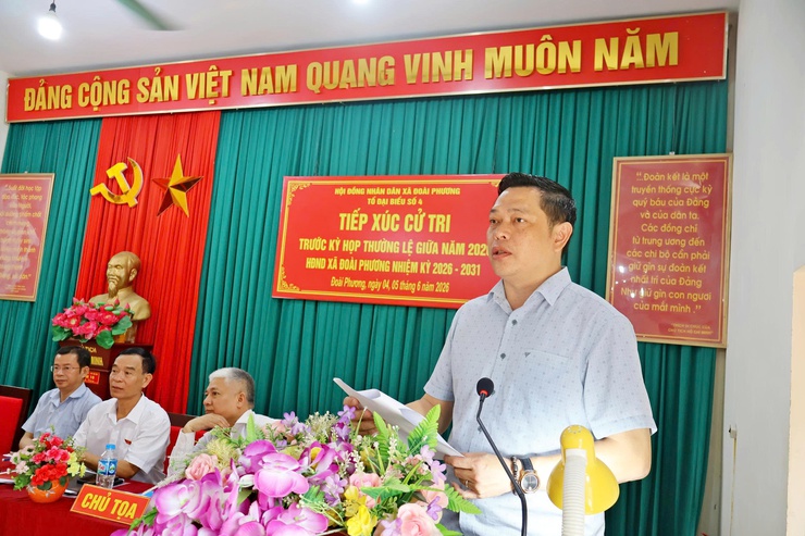 Tổ đại biểu HĐND số 4 và 5 tiếp xúc cử tri trước kỳ họp thứ 2 HĐND xã khóa II nhiệm kỳ 2026 - 2031- Ảnh 1.