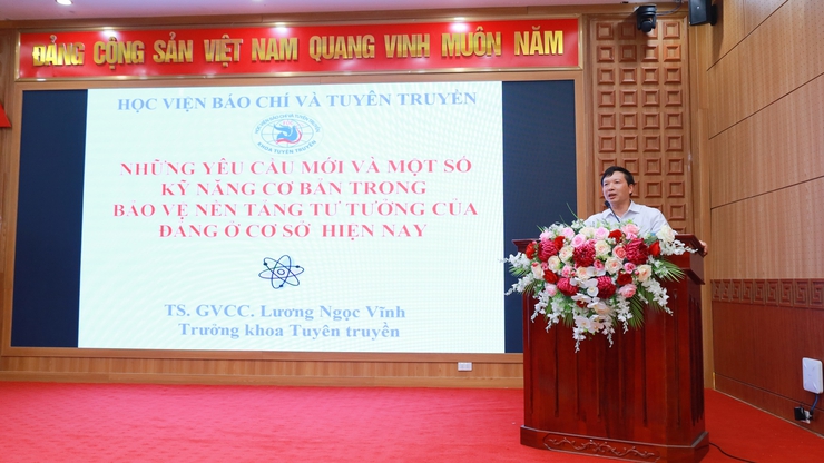 Suối Hai tổ chức hội nghị tập huấn về bảo vệ nền tảng tư tưởng của Đảng ở cơ sở- Ảnh 1.