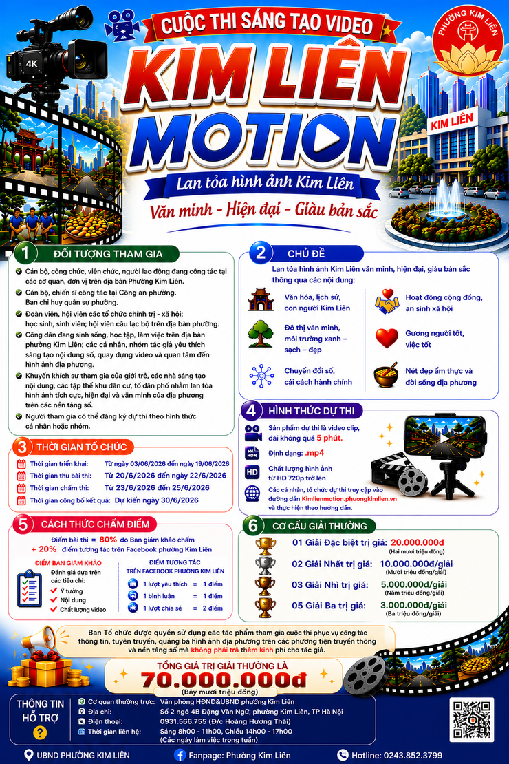 Cuộc thi sáng tạo Video Kim Liên Motion- Ảnh 1.