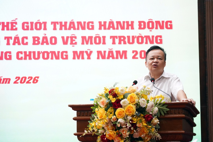 Phường Chương Mỹ phát động hưởng ứng Ngày Môi trường thế giới, Tháng hành động vì môi trường năm 2026 và tập huấn công tác bảo vệ môi trường, tài nguyên nước- Ảnh 3.