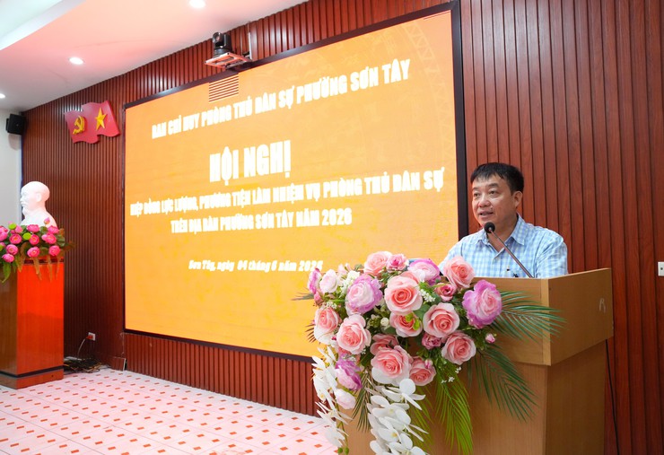 PHƯỜNG SƠN TÂY HIỆP ĐỒNG LỰC LƯỢNG, PHƯƠNG TIỆN PHÒNG THỦ DÂN SỰ NĂM 2026- Ảnh 1.