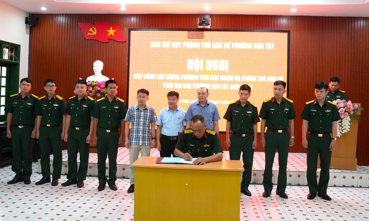 PHƯỜNG SƠN TÂY HIỆP ĐỒNG LỰC LƯỢNG, PHƯƠNG TIỆN PHÒNG THỦ DÂN SỰ NĂM 2026- Ảnh 2.