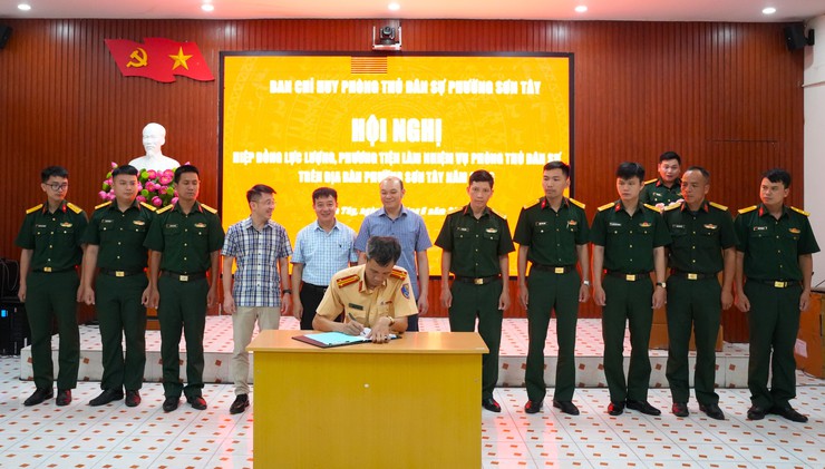 PHƯỜNG SƠN TÂY HIỆP ĐỒNG LỰC LƯỢNG, PHƯƠNG TIỆN PHÒNG THỦ DÂN SỰ NĂM 2026- Ảnh 3.