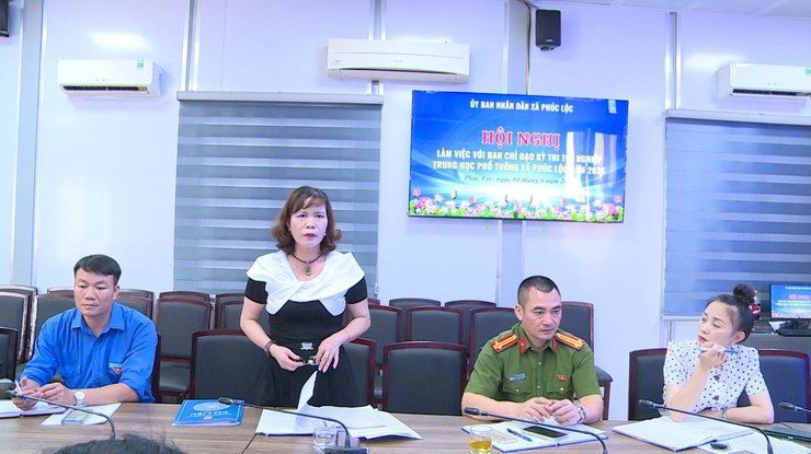 HỘI NGHỊ LÀM VIỆC VỚI BAN CHỈ ĐẠO KỲ THI TỐT NGHIỆP THPT NĂM 2026 TRÊN ĐỊA BÀN XÃ PHÚC LỘC- Ảnh 2.