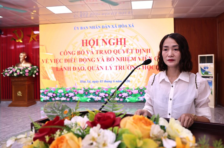 XÃ HÒA XÁ CÔNG BỐ CÁC QUYẾT ĐỊNH ĐIỀU ĐỘNG, BỔ NHIỆM CÁN BỘ QUẢN LÝ TRƯỜNG HỌC- Ảnh 4.