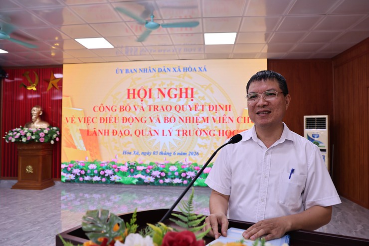 XÃ HÒA XÁ CÔNG BỐ CÁC QUYẾT ĐỊNH ĐIỀU ĐỘNG, BỔ NHIỆM CÁN BỘ QUẢN LÝ TRƯỜNG HỌC- Ảnh 3.