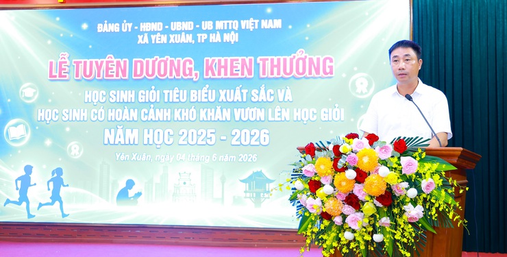 Xã Yên Xuân tổ chức Lễ tuyên dương, khen thưởng học sinh tiêu biểu xuất sắc và học sinh có hoàn cảnh khó khăn vươn lên học giỏi năm học 2025 - 2026- Ảnh 3.