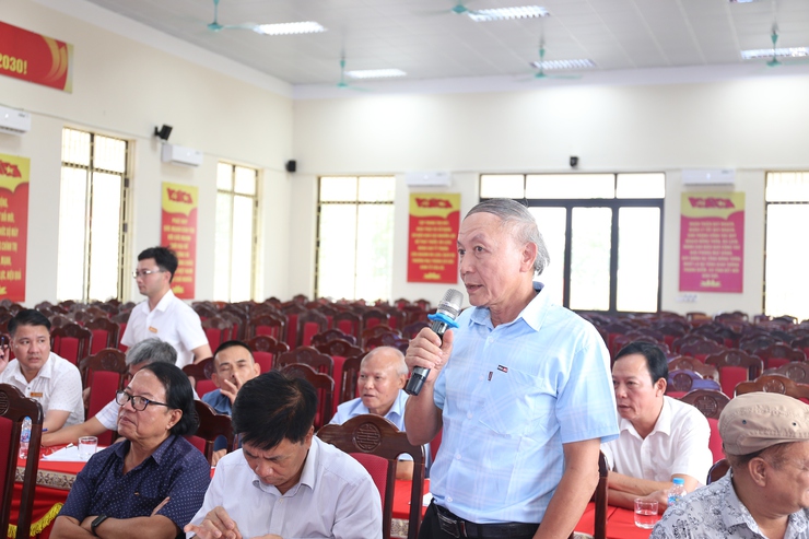 Xã Bất Bạt lấy ý kiến hoàn thiện Đề án sắp xếp thôn trên địa bàn xã.- Ảnh 9.