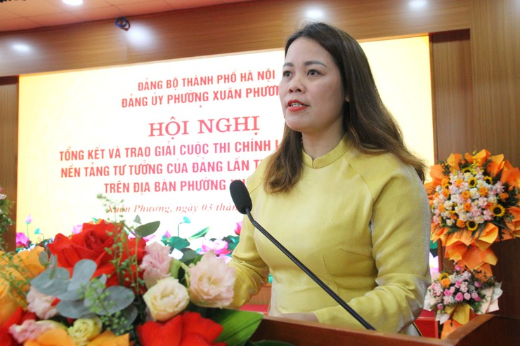Phường Xuân Phương tổng kết và trao giải Cuộc thi chính luận về bảo vệ nền tảng tư tưởng của Đảng lần thứ Sáu năm 2026- Ảnh 2.