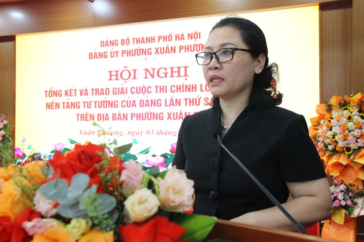 Phường Xuân Phương tổng kết và trao giải Cuộc thi chính luận về bảo vệ nền tảng tư tưởng của Đảng lần thứ Sáu năm 2026- Ảnh 6.