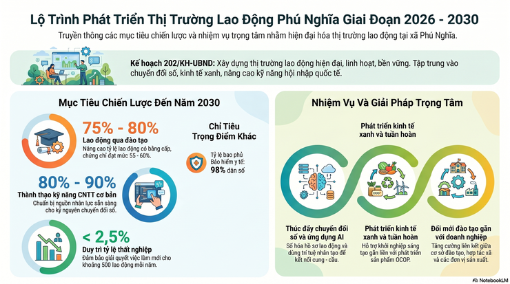Phú Nghĩa triển khai Chương trình hỗ trợ phát triển thị trường lao động giai đoạn 2026 - 2030- Ảnh 1.