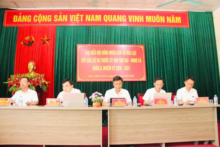 Đại biểu HĐND xã Hòa Lạc đơn vị bầu cử số 1, số 3 tiếp xúc cử tri trước kỳ họp thứ Hai, HĐND xã Hòa Lạc khóa II, nhiệm kỳ 2026 - 2031- Ảnh 1.