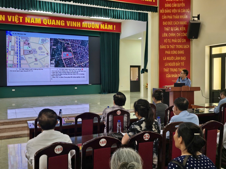 Hội nghị lấy ý kiến cơ quan, tổ chức, cá nhân và cộng đồng dân cư về đồ án: Quy hoạch tổng thể mặt bằng tỷ lệ 1/500 và phương án kiến trúc dự án: Xây dựng trường THPT- Ảnh 3.