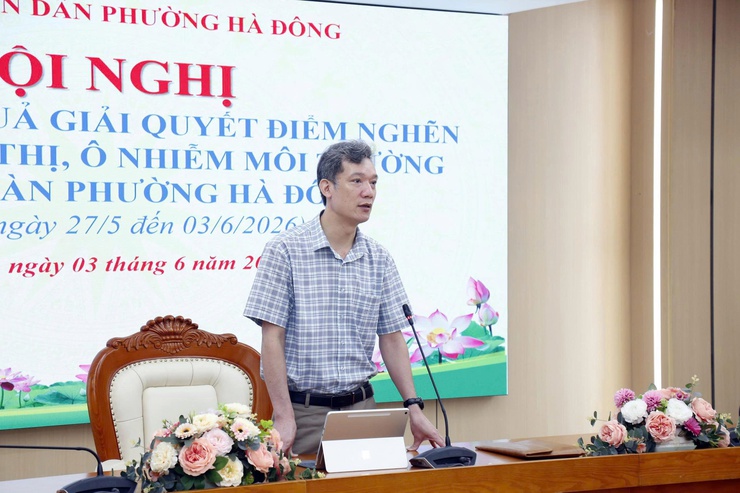Phường Hà Đông tăng cường giám sát trong việc giữ gìn trật tự đô thị, vệ sinh môi trường- Ảnh 6.