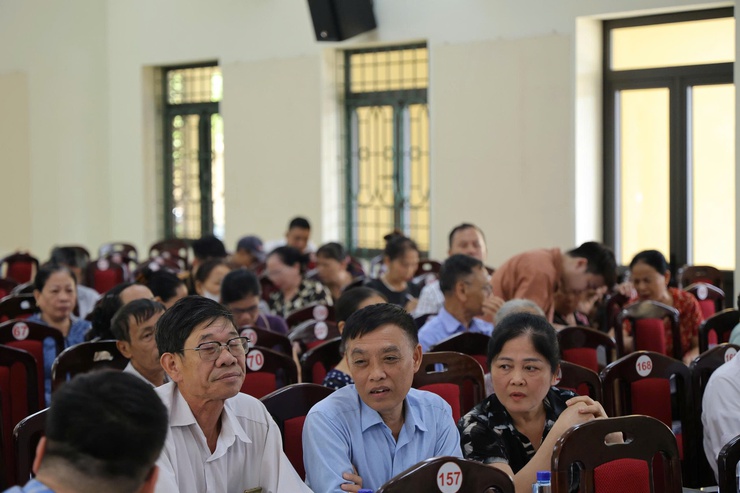 Hội nghị lấy ý kiến cơ quan, tổ chức, cá nhân và cộng đồng dân cư về đồ án: Quy hoạch tổng thể mặt bằng tỷ lệ 1/500 và phương án kiến trúc dự án: Xây dựng trường THPT- Ảnh 13.