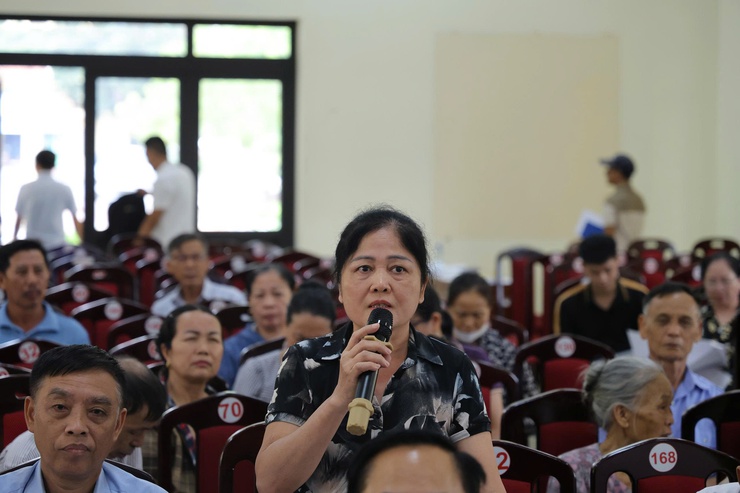 Hội nghị lấy ý kiến cơ quan, tổ chức, cá nhân và cộng đồng dân cư về đồ án: Quy hoạch tổng thể mặt bằng tỷ lệ 1/500 và phương án kiến trúc dự án: Xây dựng trường THPT- Ảnh 11.
