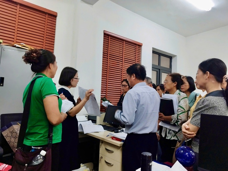 Ban xây dựng Đảng xã Tam Hưng cập nhật, đối soát, chỉnh lý dữ liệu đảng viên bài bản, khoa học, hoàn thành trước thời hạn.- Ảnh 4.