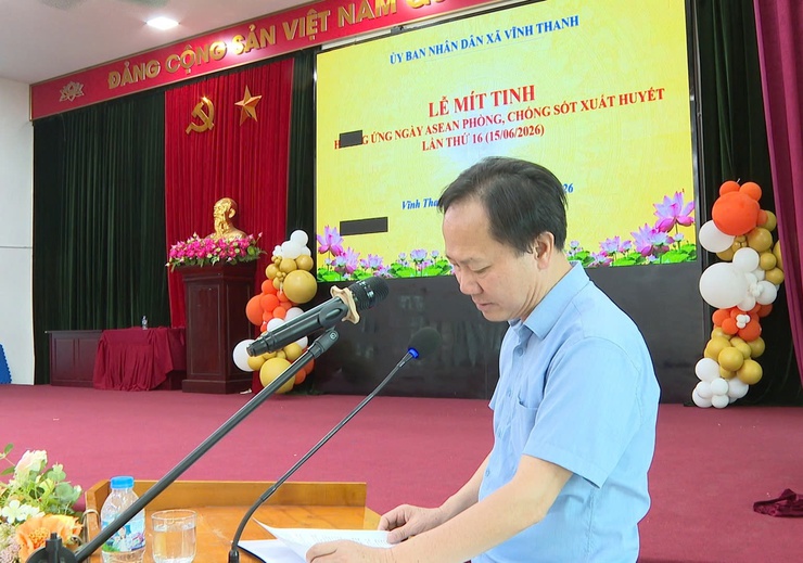 XÃ VĨNH THANH TỔ CHỨC HỘI NGHỊ HƯỞNG ỨNG NGÀY ASEAN PHÒNG, CHỐNG SỐT XUẤT HUYẾT LẦN THỨ 16 NĂM 2026- Ảnh 5.
