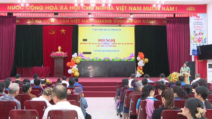XÃ VĨNH THANH TỔ CHỨC HỘI NGHỊ HƯỞNG ỨNG NGÀY ASEAN PHÒNG, CHỐNG SỐT XUẤT HUYẾT LẦN THỨ 16 NĂM 2026- Ảnh 1.