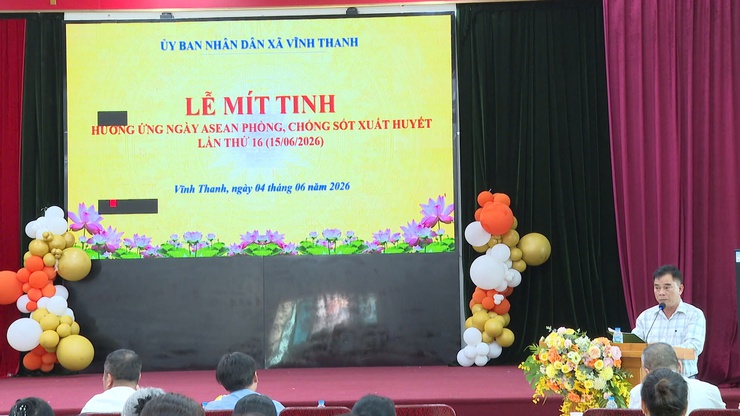 XÃ VĨNH THANH TỔ CHỨC HỘI NGHỊ HƯỞNG ỨNG NGÀY ASEAN PHÒNG, CHỐNG SỐT XUẤT HUYẾT LẦN THỨ 16 NĂM 2026- Ảnh 8.