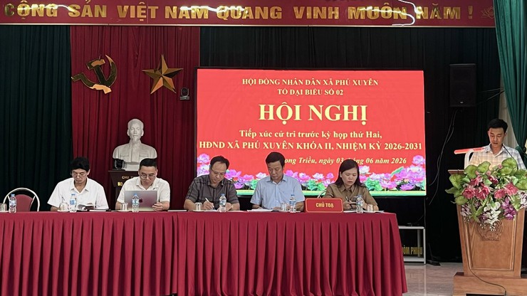 Hội nghị tiếp xúc cử tri trước Kỳ họp thứ hai HĐND xã Phú Xuyên khóa II, nhiệm kỳ 2026-2031- Ảnh 1.