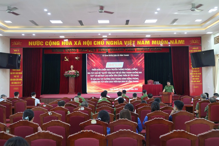 Xã Vĩnh Thanh quyết tâm duy trì danh hiệu "Xã không ma túy" năm 2026- Ảnh 1.