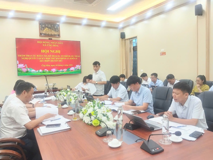 THẨM TRA CÁC BÁO CÁO, KẾ HOẠCH, TỜ TRÌNH, DỰ THẢO NGHỊ QUYẾT TẠI KỲ HỌP THỨ HAI HĐND KHÓA II (KỲ HỌP CHUYÊN ĐỀ)- Ảnh 1.