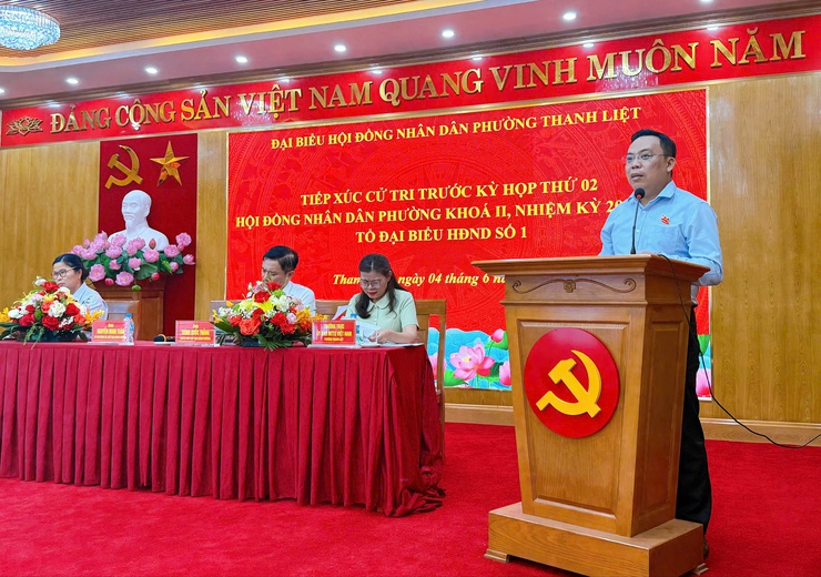 Bí thư Đảng ủy, Chủ tịch HĐND phường Nguyễn Minh Tuân tiếp xúc cử tri trước kỳ họp thứ 2 HĐND phường khóa II- Ảnh 9.