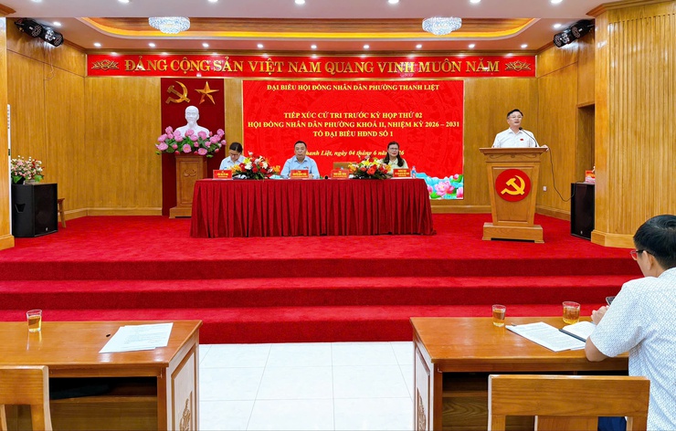Bí thư Đảng ủy, Chủ tịch HĐND phường Nguyễn Minh Tuân tiếp xúc cử tri trước kỳ họp thứ 2 HĐND phường khóa II- Ảnh 7.