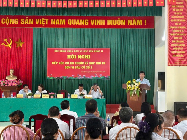 ĐẠI BIỂU HĐND XÃ SÓC SƠN TIẾP XÚC CỬ TRI TRƯỚC KỲ HỌP THƯỜNG LỆ GIỮA NĂM 2026 – ĐƠN VỊ BẦU CỬ SỐ 2- Ảnh 1.