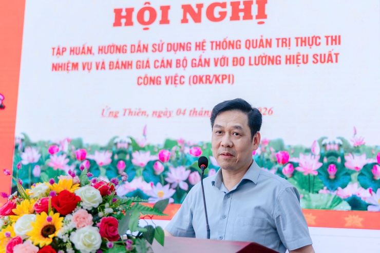 XÃ ỨNG THIÊN TỔ CHỨC TẬP HUẤN HỆ THỐNG QUẢN TRỊ THỰC THI NHIỆM VỤ VÀ ĐÁNH GIÁ CÁN BỘ THEO OKR/KPI- Ảnh 5.