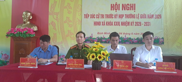 Tổ đại biểu số 02, 04 HĐND xã Bình Minh tiếp xúc cử tri trước kỳ họp thường lệ giữa năm 2026 - Ảnh 2.