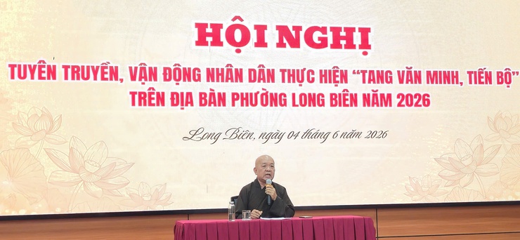 Ủy ban MTTQ Việt Nam phường Long Biên tổ chức Hội nghị tuyên truyền, vận động Nhân dân thực hiện nếp sống văn minh, tiến bộ trong việc tang năm 2026- Ảnh 4.