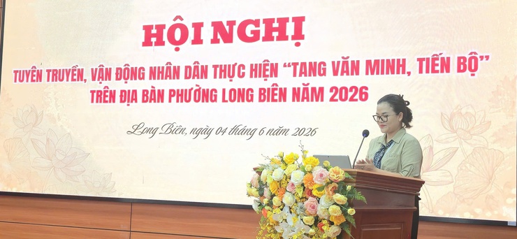 Ủy ban MTTQ Việt Nam phường Long Biên tổ chức Hội nghị tuyên truyền, vận động Nhân dân thực hiện nếp sống văn minh, tiến bộ trong việc tang năm 2026- Ảnh 1.