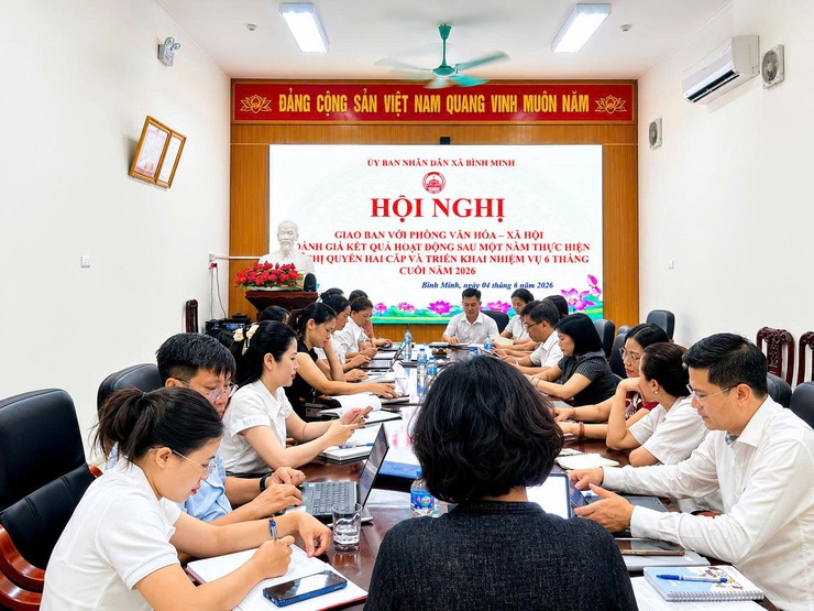 PHÒNG VĂN HÓA - XÃ HỘI XÃ BÌNH MINH: DẤU ẤN SAU MỘT NĂM THỰC HIỆN MÔ HÌNH CHÍNH QUYỀN ĐỊA PHƯƠNG HAI CẤP- Ảnh 2.
