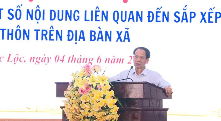Hội nghị triển khai một số nội dung liên quan đến sắp xếp thôn trên địa bàn xã Phúc Lộc- Ảnh 7.