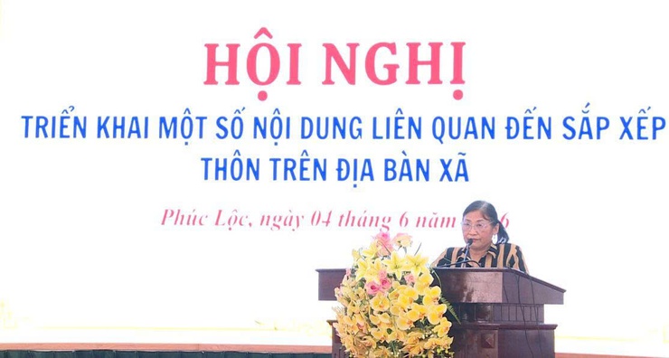 Hội nghị triển khai một số nội dung liên quan đến sắp xếp thôn trên địa bàn xã Phúc Lộc- Ảnh 9.