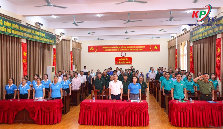Xã Kiều Phú tổ chức Lễ phát động Phong trào thi đua toàn dân chung sức bảo vệ môi trường.- Ảnh 1.