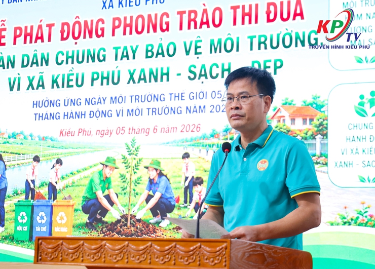 Xã Kiều Phú tổ chức Lễ phát động Phong trào thi đua toàn dân chung sức bảo vệ môi trường.- Ảnh 3.