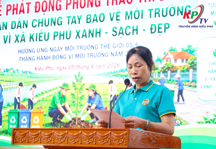 Xã Kiều Phú tổ chức Lễ phát động Phong trào thi đua toàn dân chung sức bảo vệ môi trường.- Ảnh 5.