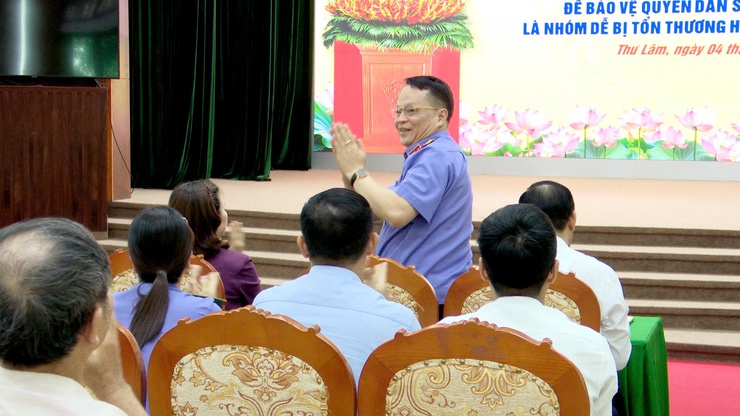 XÃ THƯ LÂM TỔ CHỨC HỘI NGHỊ TUYÊN TRUYỀN PHÁP LUẬT VỀ NGHỊ QUYẾT SỐ 205/2025/QH15 CỦA QUỐC HỘI- Ảnh 1.