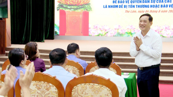 XÃ THƯ LÂM TỔ CHỨC HỘI NGHỊ TUYÊN TRUYỀN PHÁP LUẬT VỀ NGHỊ QUYẾT SỐ 205/2025/QH15 CỦA QUỐC HỘI- Ảnh 3.