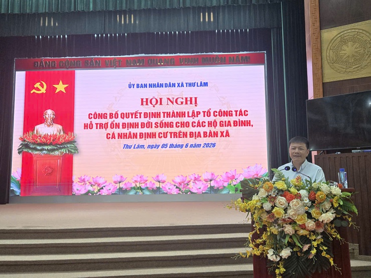 UBND XÃ THƯ LÂM CÔNG BỐ QUYẾT ĐỊNH THÀNH LẬP TỔ CÔNG TÁC HỖ TRỢ ỔN ĐỊNH ĐỜI SỐNG CHO CÁC HỘ GIA ĐÌNH, CÁ NHÂN TÁI ĐỊNH CƯ TRÊN ĐỊA BÀN XÃ THƯ LÂM- Ảnh 3.