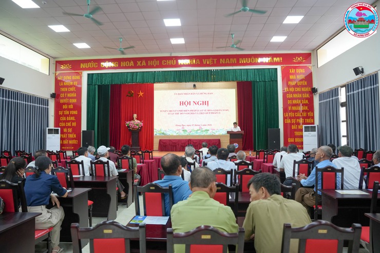 XÃ HƯNG ĐẠO TỔ CHỨC HỘI NGHỊ TUYÊN TRUYỀN, PHỔ BIẾN PHÁP LUẬT, HÒA GIẢI Ở CƠ SỞ; LUẬT THỦ ĐÔ VÀ TRỢ GIÚP PHÁP LÝ- Ảnh 2.