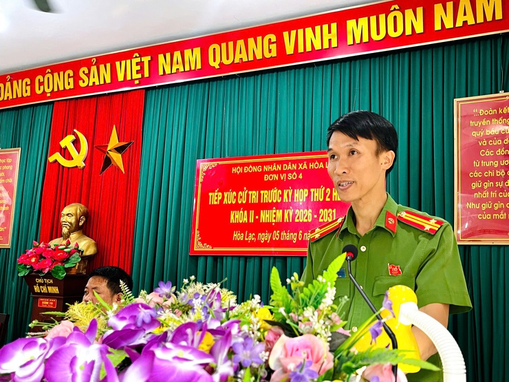 Tổ đại biểu số 02, số 04 HĐND xã Hòa Lạc tiếp xúc cử tri trước kỳ họp thứ Hai, HĐND xã khóa II, nhiệm kỳ 2026 - 2031- Ảnh 5.