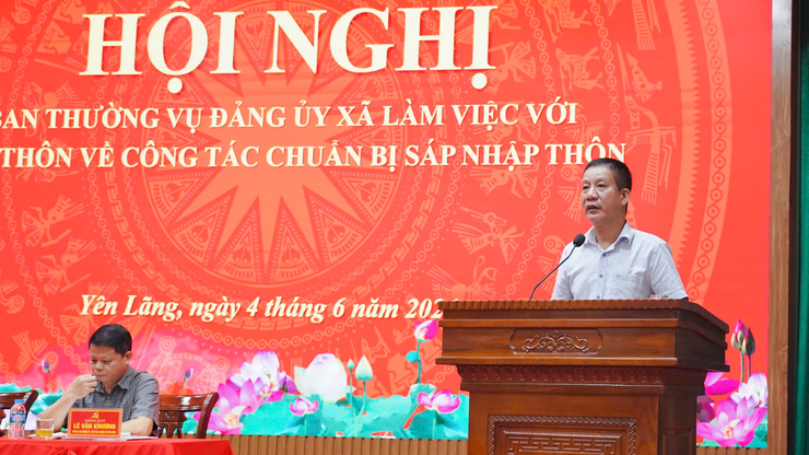 BAN THƯỜNG VỤ ĐẢNG ỦY XÃ LÀM VIỆC VỚI CÁC CHI BỘ THÔN VỀ CÔNG TÁC CHUẨN BỊ SÁP NHẬP, ĐỔI TÊN THÔN- Ảnh 6.